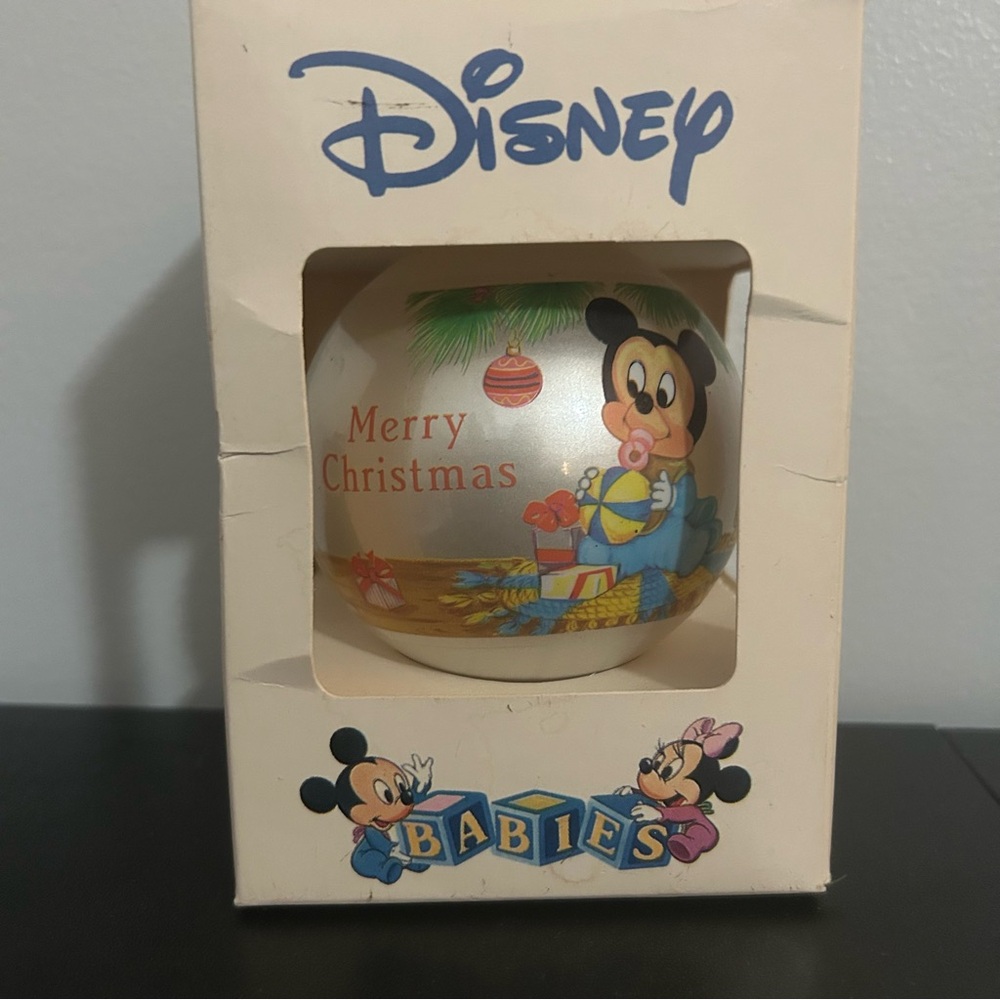 Goebel Disney Christmas Ornament - Cream and Multi-Color